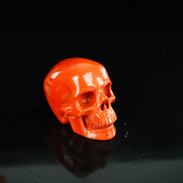 2.2" Red Jasper Crystal Skull Carving - Unique Piece #RJ12 - alternate view
