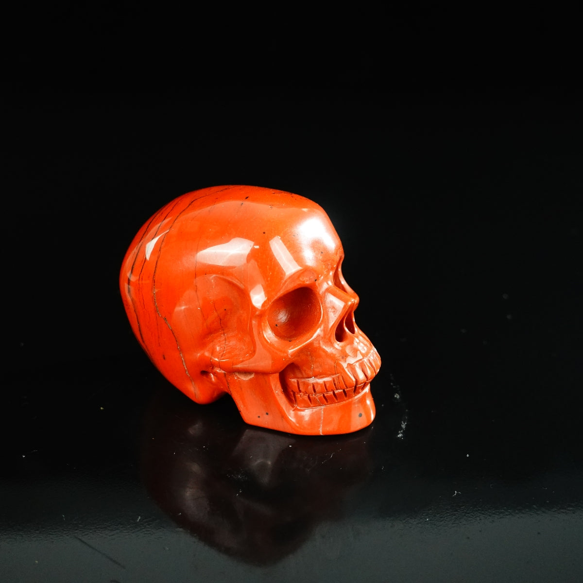 2.2" Red Jasper Crystal Skull Carving - Unique Piece #RJ12
