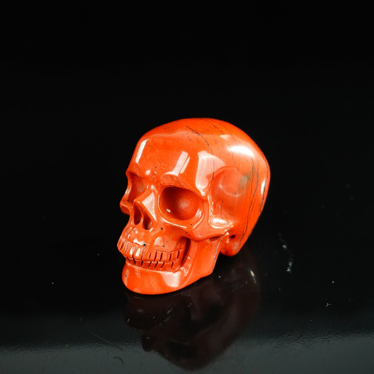 2.2" Red Jasper Crystal Skull Carving - Unique Piece #RJ12