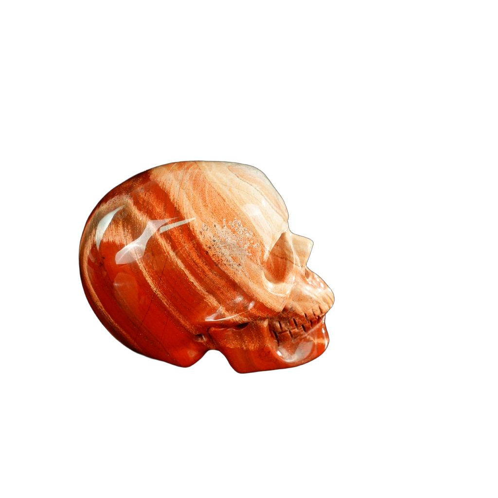 2.2" Red Jasper Crystal Skull Carving - Unique Piece #RJ13