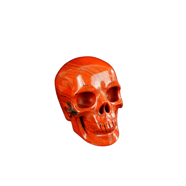 2.2" Red Jasper Crystal Skull Carving - Unique Piece #RJ14 - alternate view