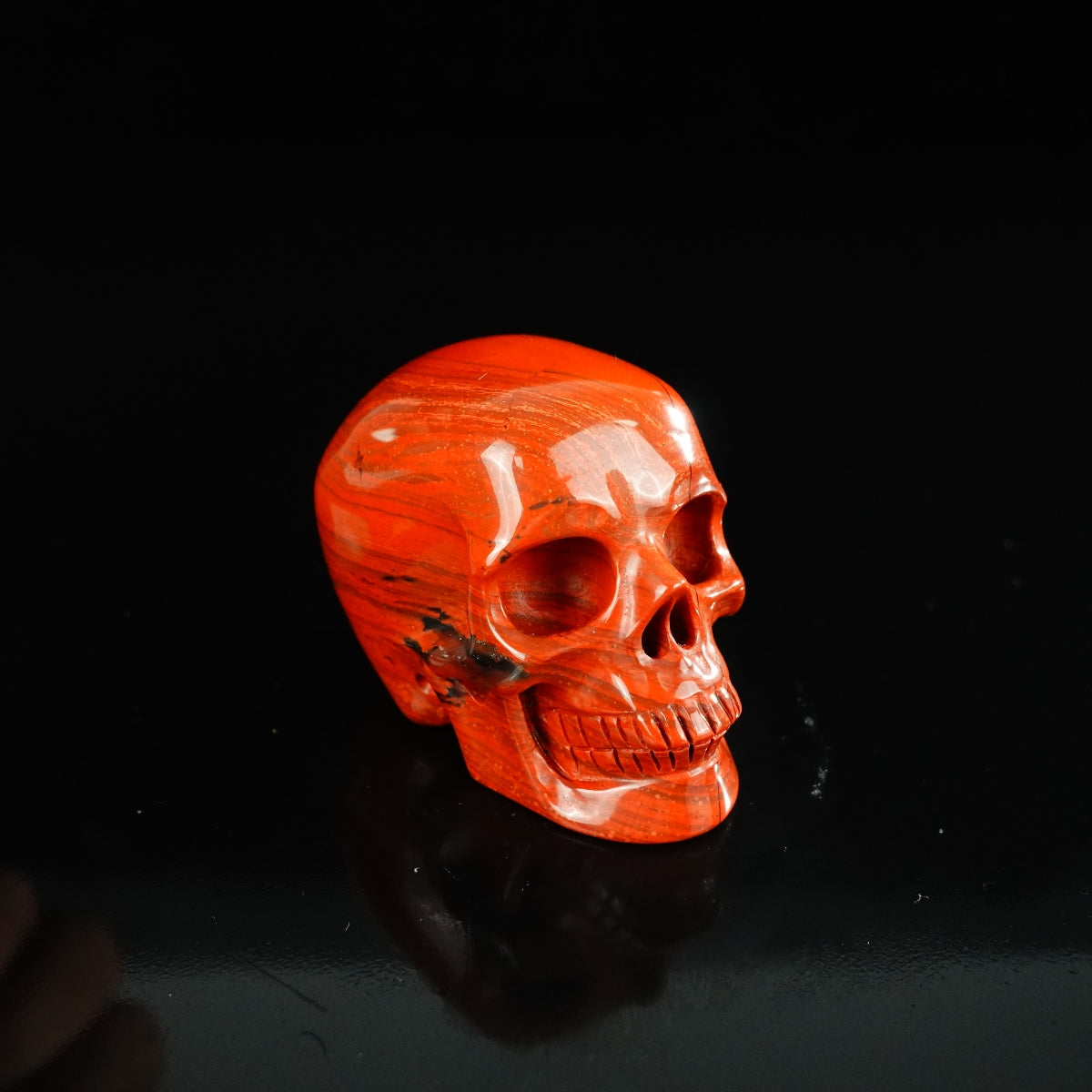 2.2" Red Jasper Crystal Skull Carving - Unique Piece #RJ14