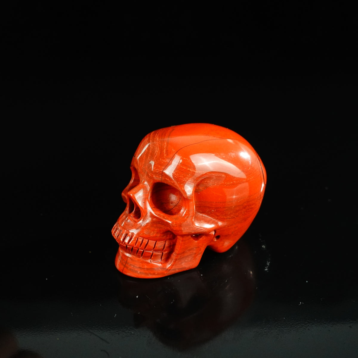 2.2" Red Jasper Crystal Skull Carving - Unique Piece #RJ14