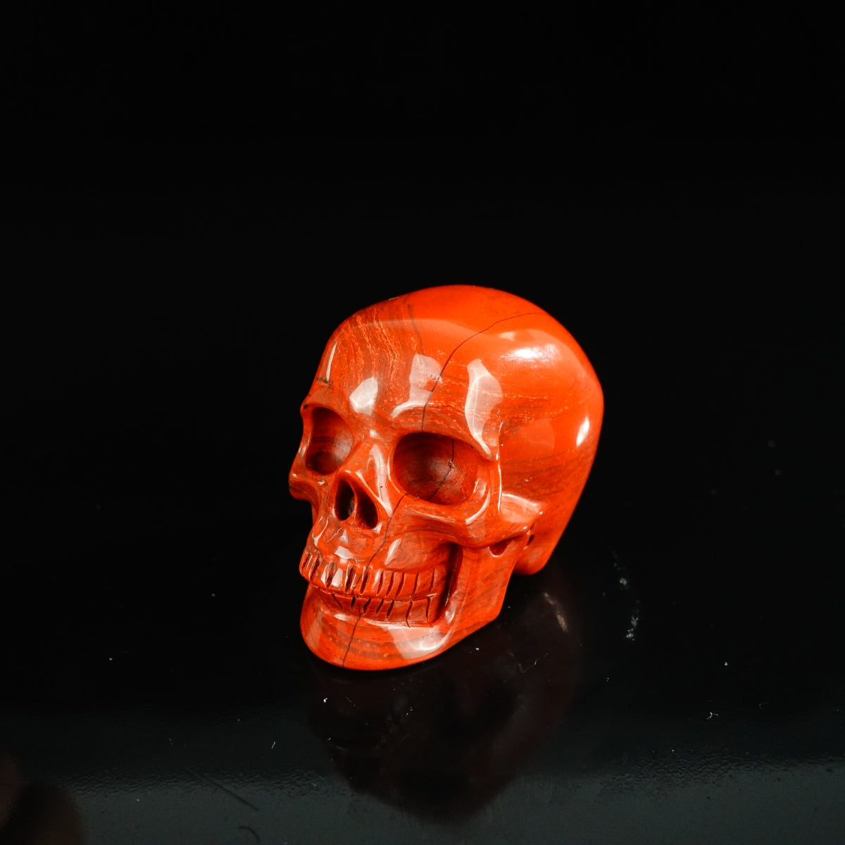 2.2" Red Jasper Crystal Skull Carving - Unique Piece #RJ14