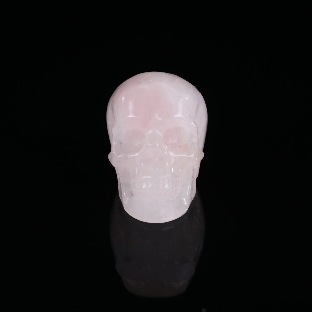 2.2" Rose Quartz Crystal Skull Carving - Unique Piece #RQ04
