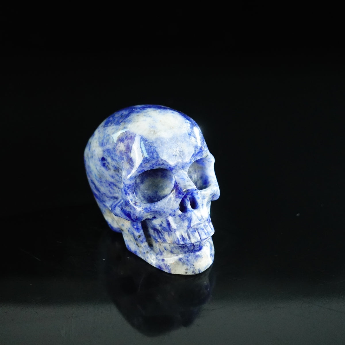 2.2" Sodalite Crystal Skull Carving - Unique Piece #SL01