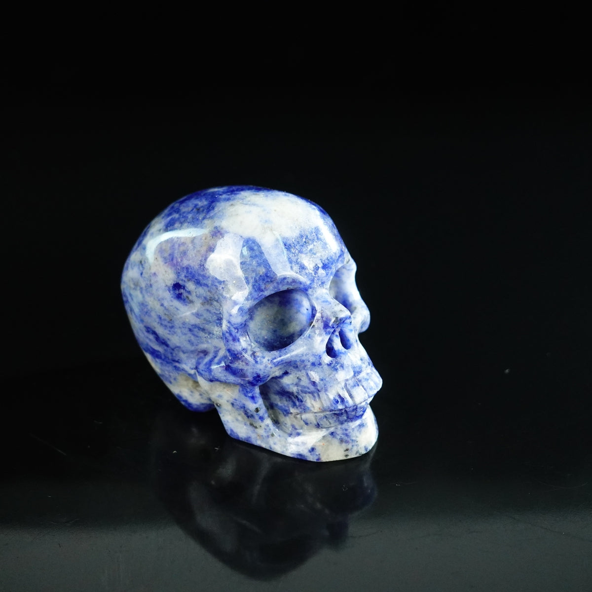 2.2" Sodalite Crystal Skull Carving - Unique Piece #SL01