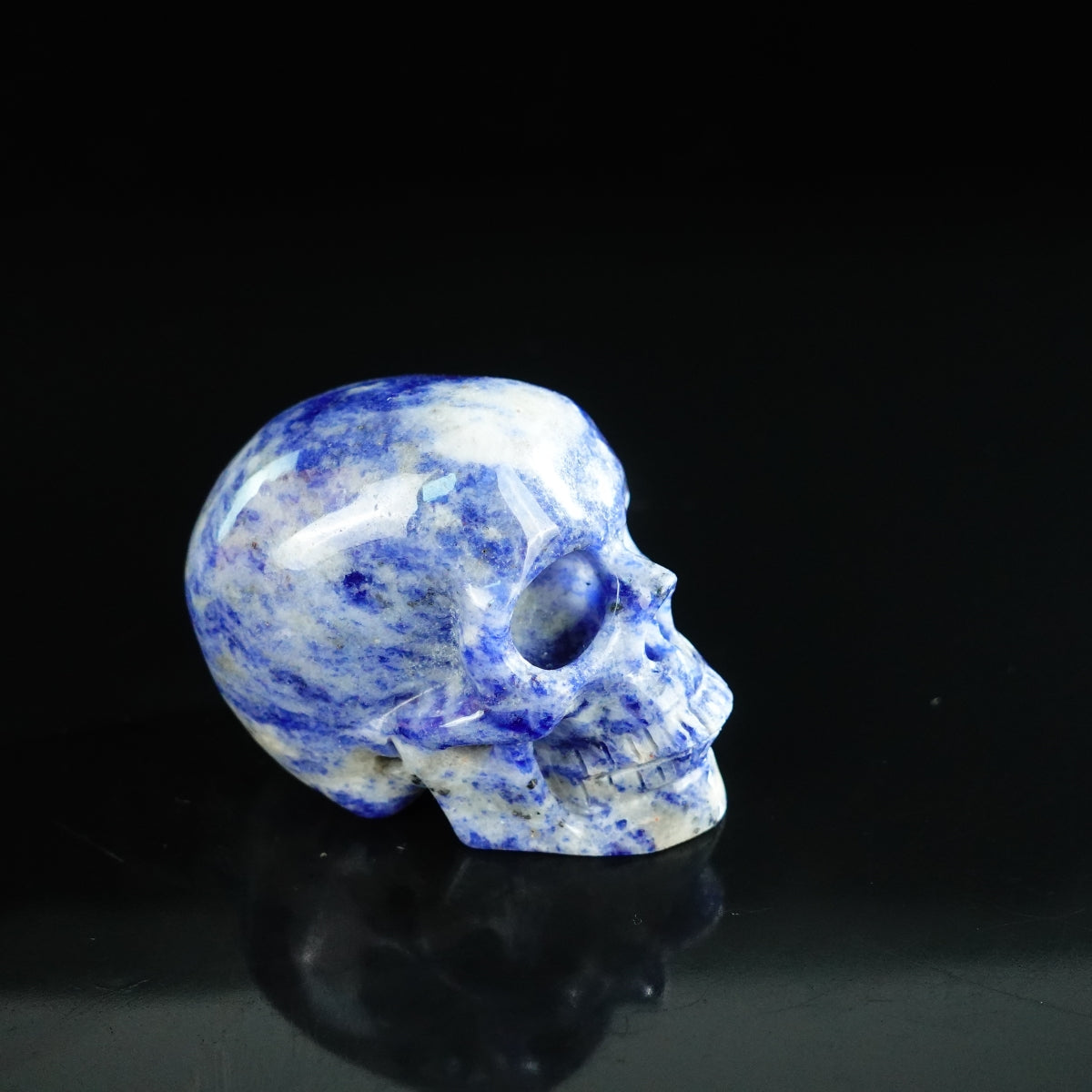 2.2" Sodalite Crystal Skull Carving - Unique Piece #SL01