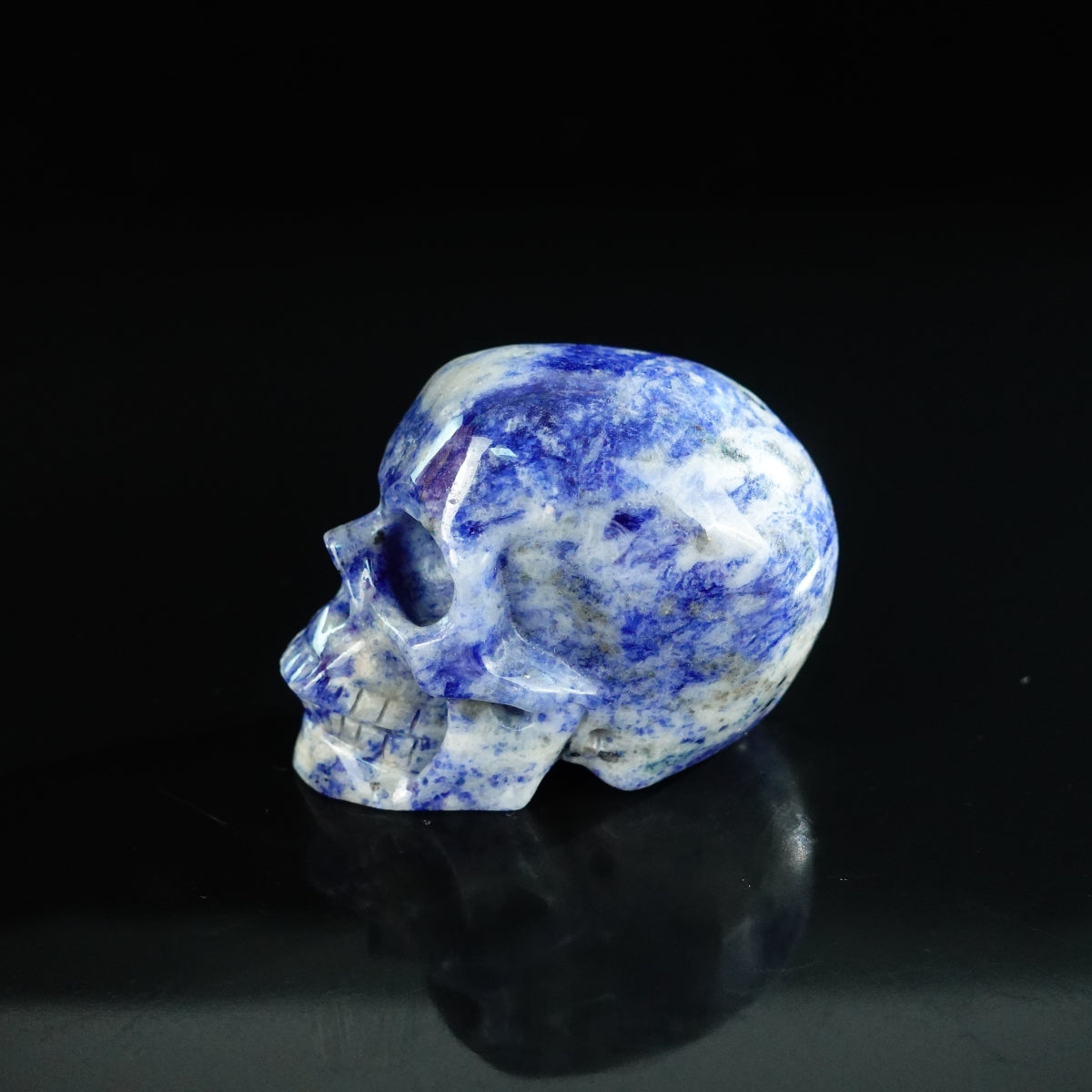 2.2" Sodalite Crystal Skull Carving - Unique Piece #SL01