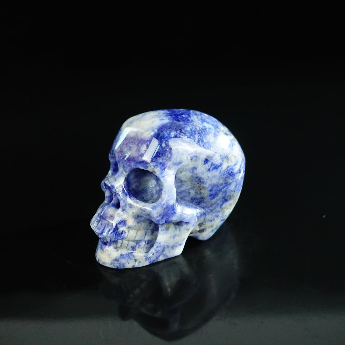 2.2" Sodalite Crystal Skull Carving - Unique Piece #SL01