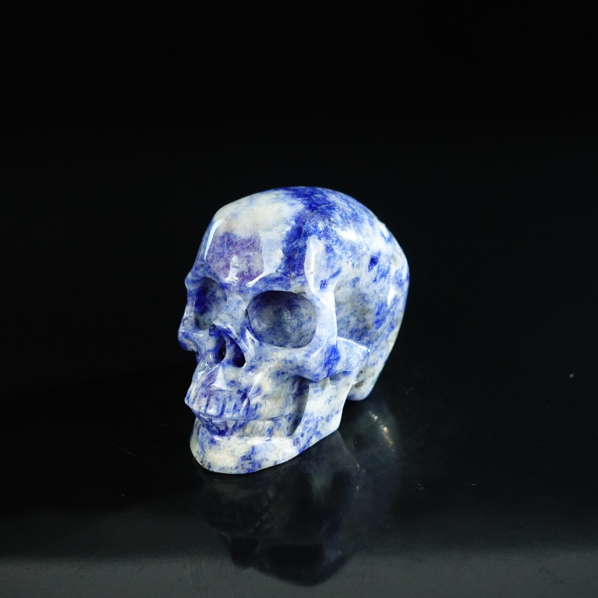 2.2" Sodalite Crystal Skull Carving - Unique Piece #SL01