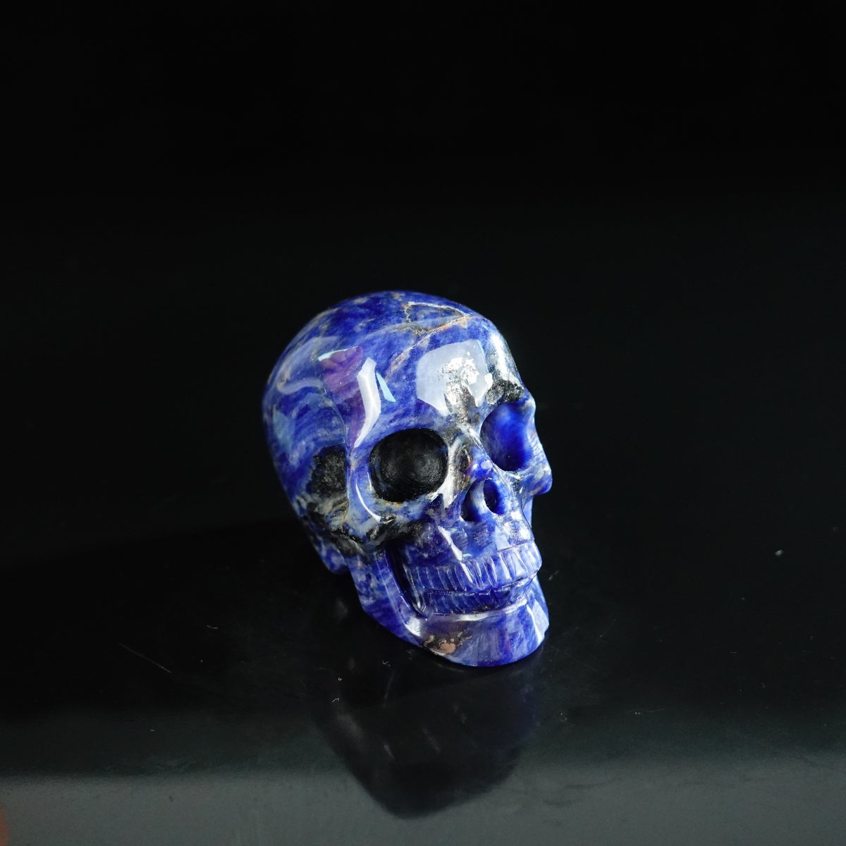 2.2" Sodalite Crystal Skull Carving - Unique Piece #SL02