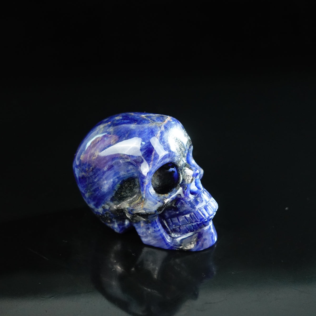 2.2" Sodalite Crystal Skull Carving - Unique Piece #SL02