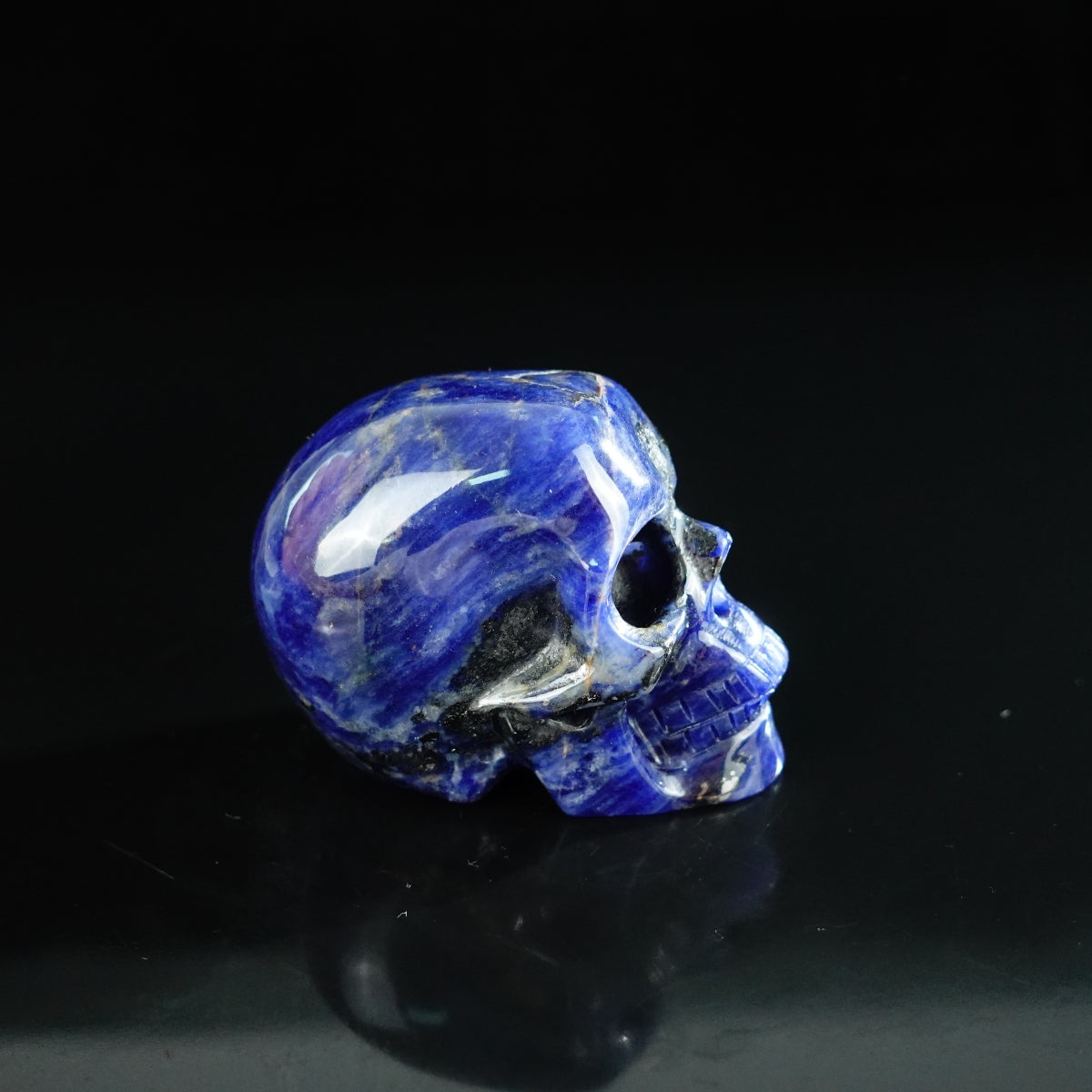 2.2" Sodalite Crystal Skull Carving - Unique Piece #SL02