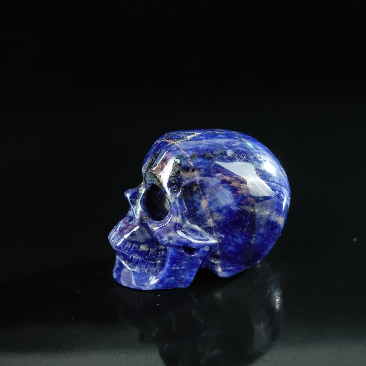 2.2" Sodalite Crystal Skull Carving - Unique Piece #SL02