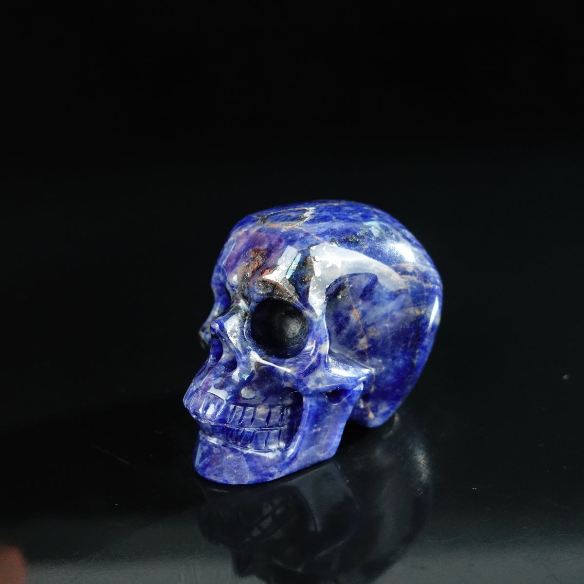 2.2" Sodalite Crystal Skull Carving - Unique Piece #SL02