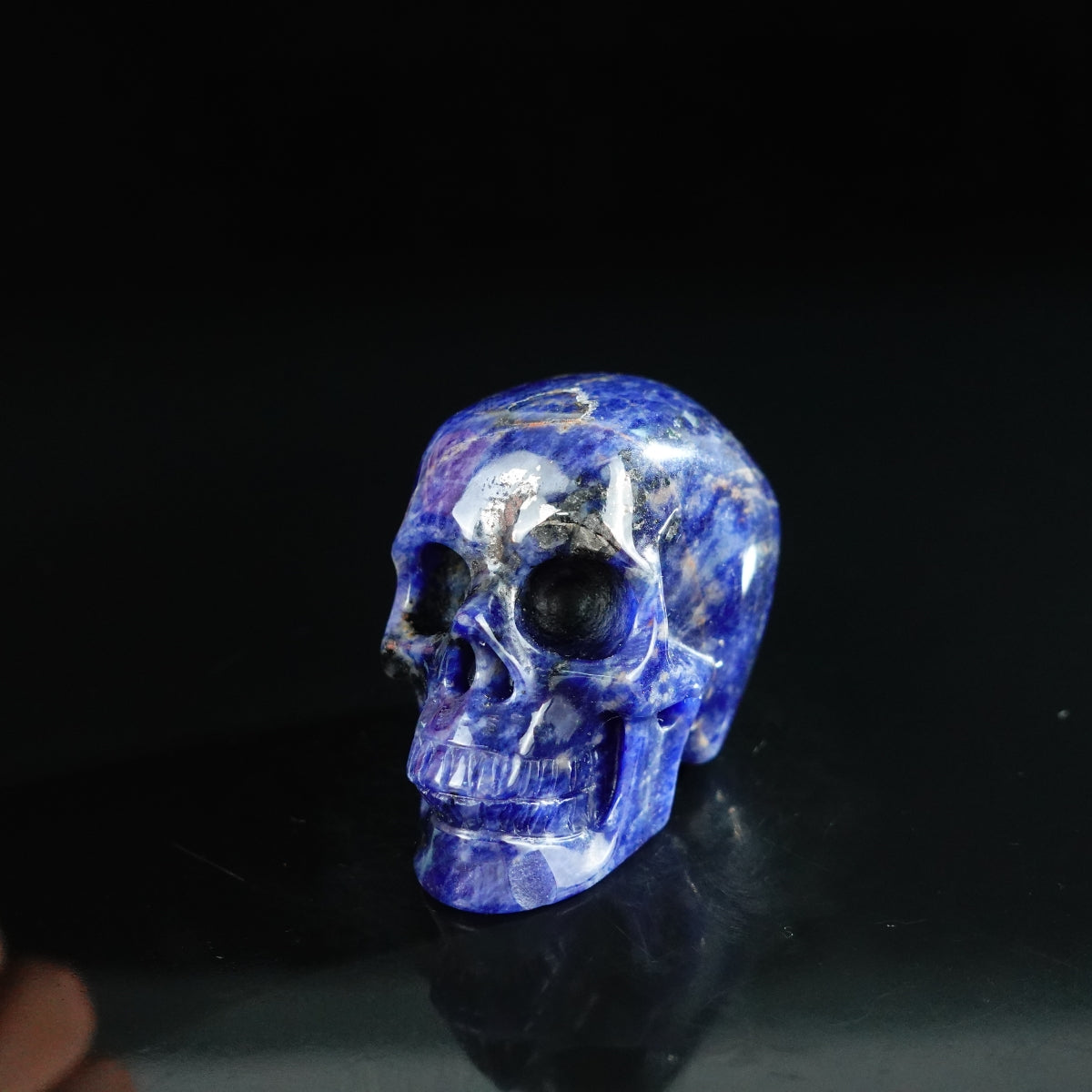 2.2" Sodalite Crystal Skull Carving - Unique Piece #SL02