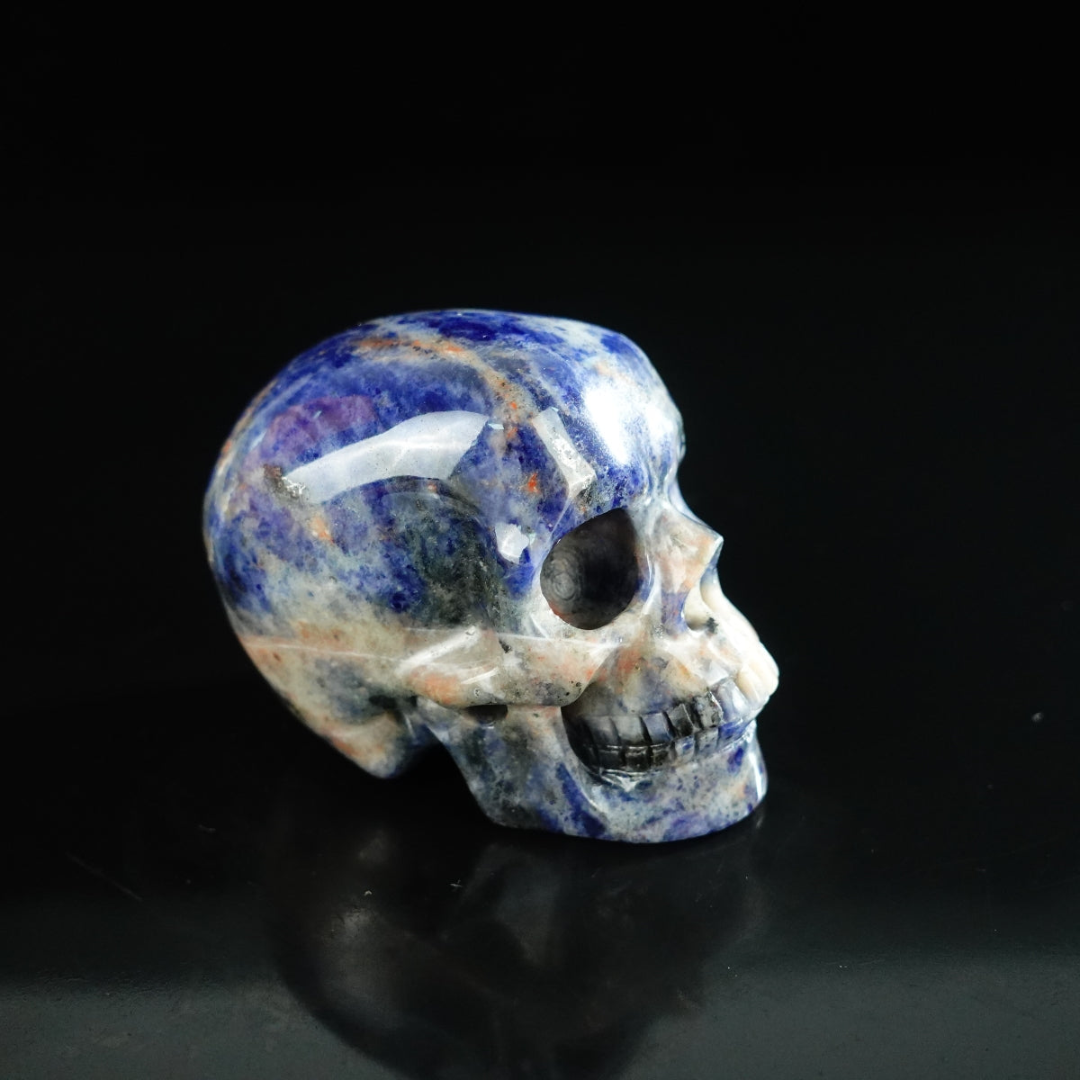 2.2" Sodalite Crystal Skull Carving - Unique Piece #SL03