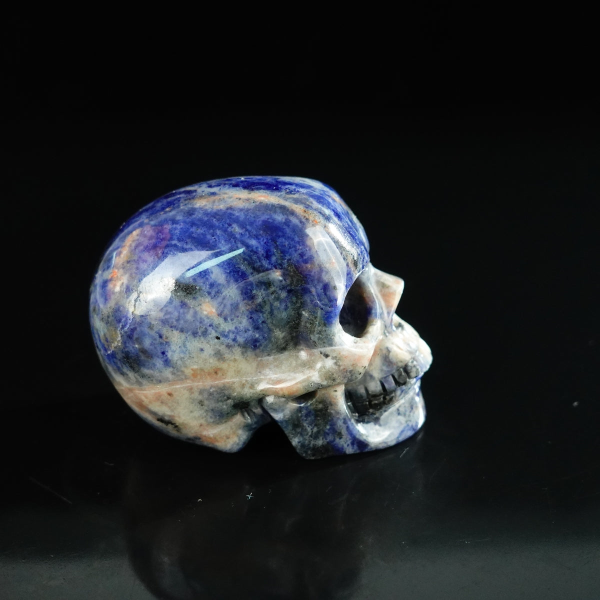 2.2" Sodalite Crystal Skull Carving - Unique Piece #SL03