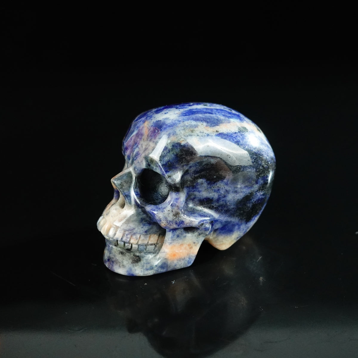 2.2" Sodalite Crystal Skull Carving - Unique Piece #SL03