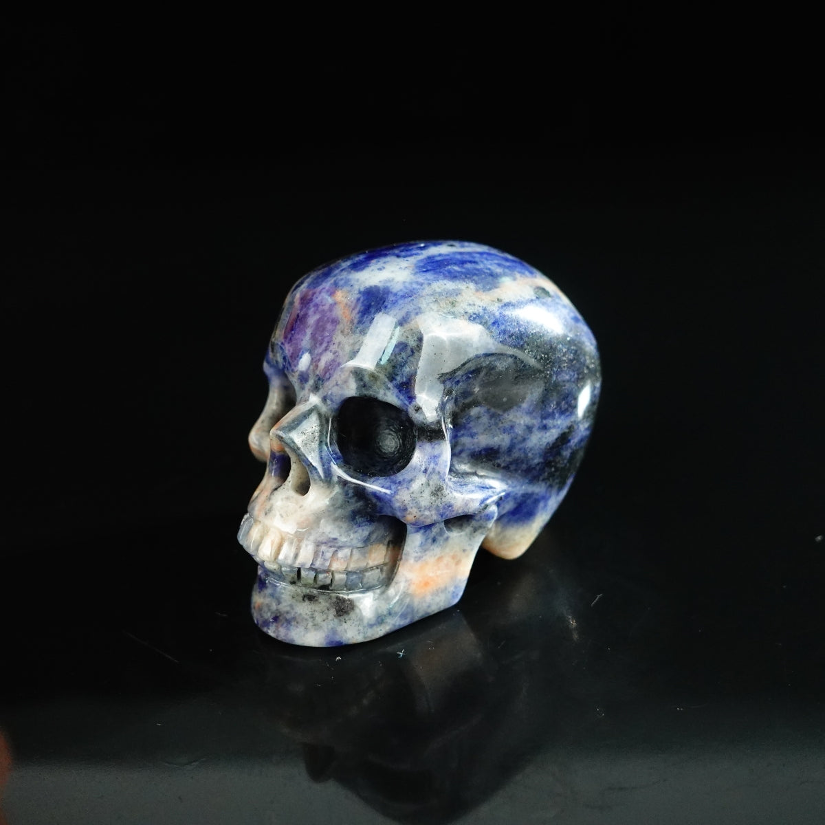 2.2" Sodalite Crystal Skull Carving - Unique Piece #SL03