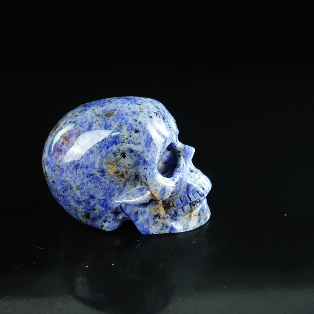 2.2" Sodalite Crystal Skull Carving - Unique Piece #SL04