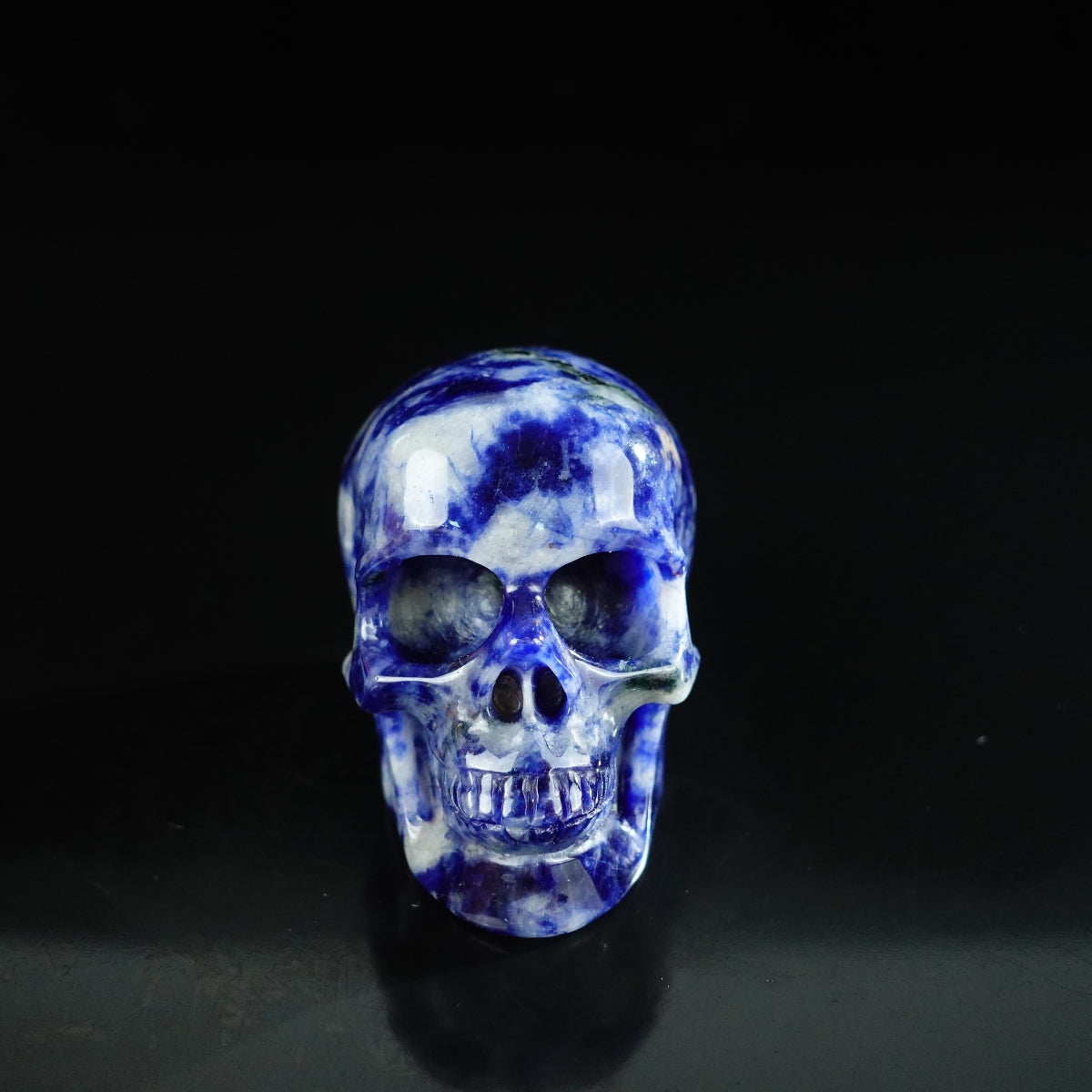 2.2" Sodalite Crystal Skull Carving - Unique Piece #SL05