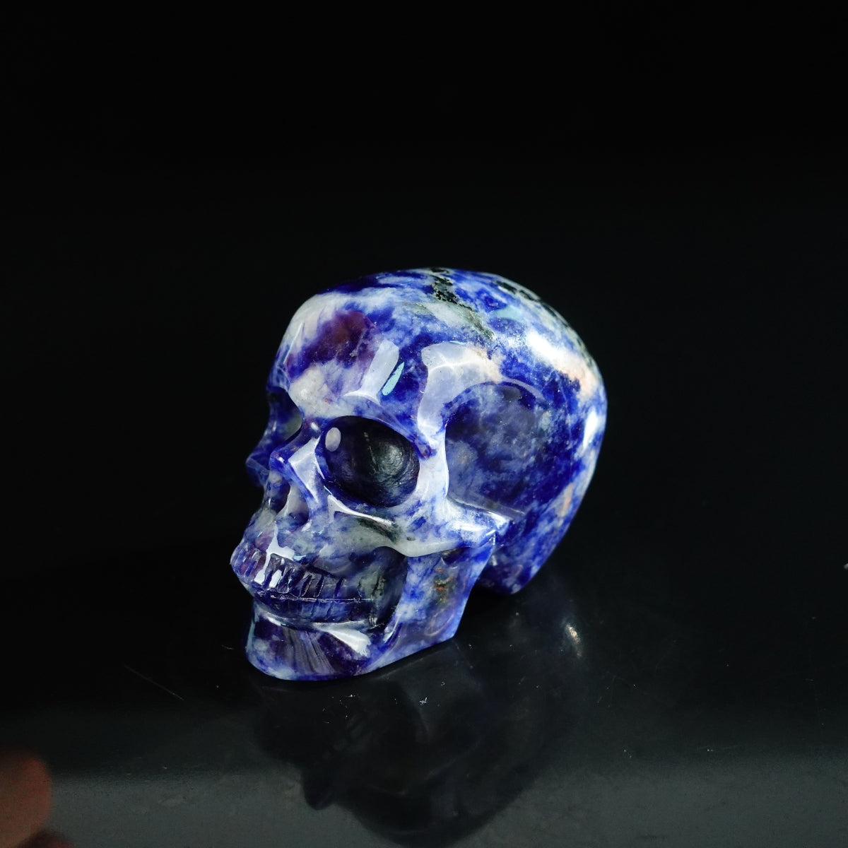 2.2" Sodalite Crystal Skull Carving - Unique Piece #SL05