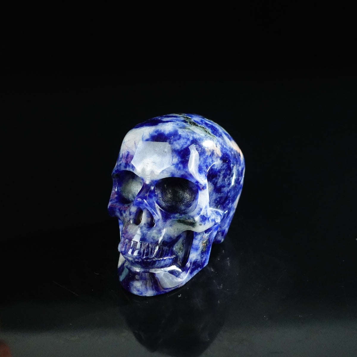 2.2" Sodalite Crystal Skull Carving - Unique Piece #SL05