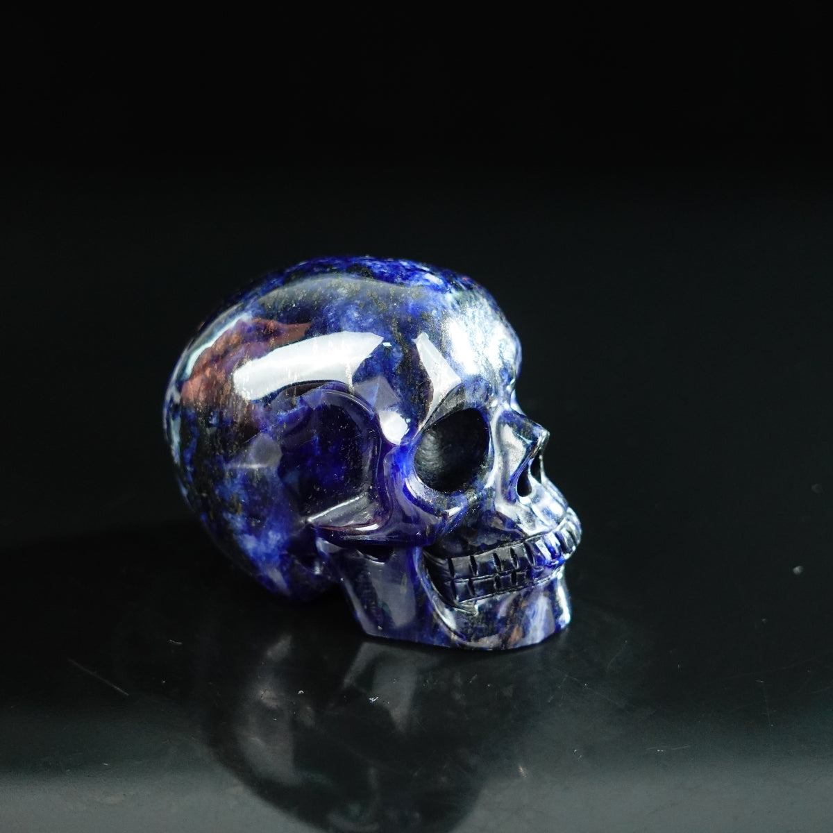 2.2" Sodalite Crystal Skull Carving - Unique Piece #SL06