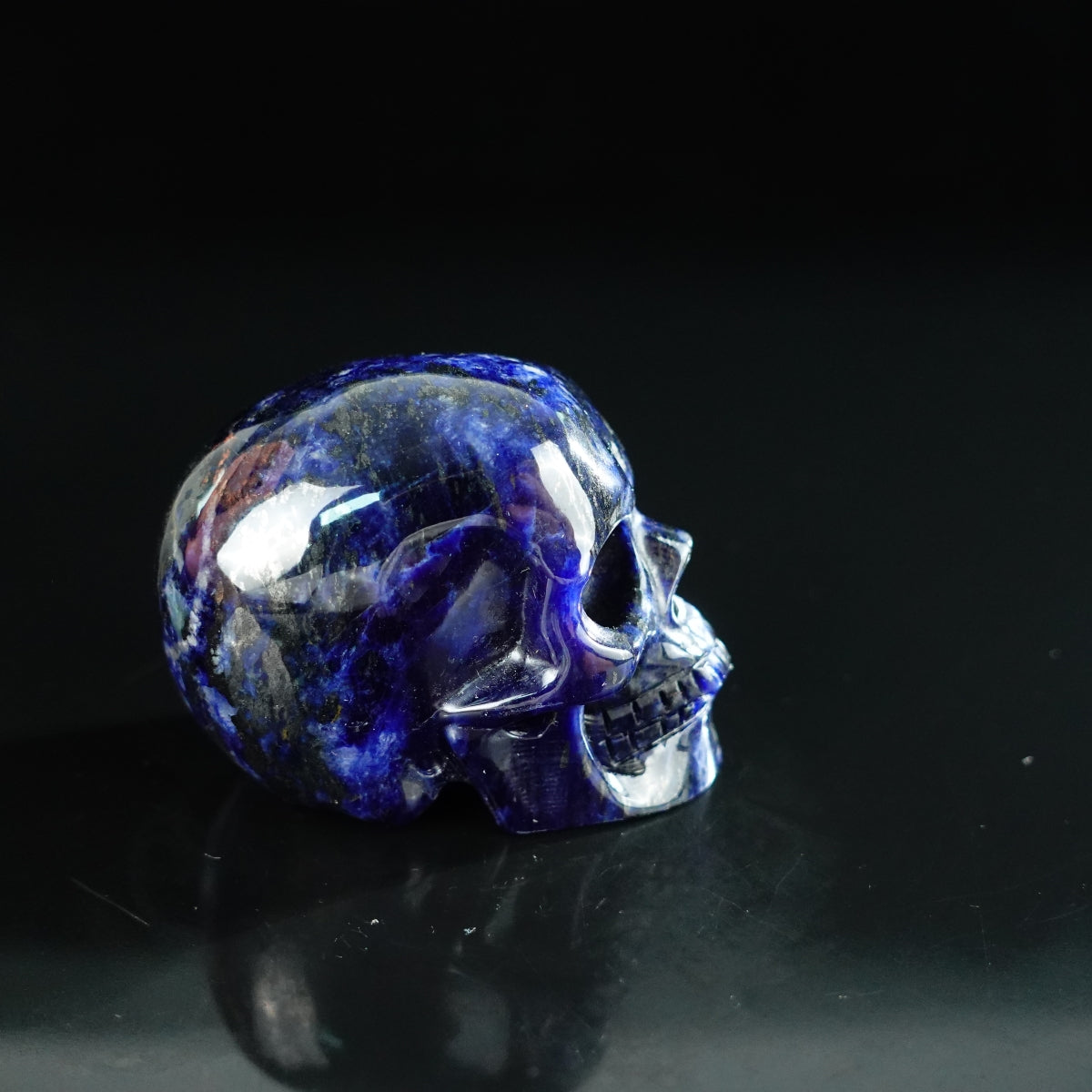 2.2" Sodalite Crystal Skull Carving - Unique Piece #SL06