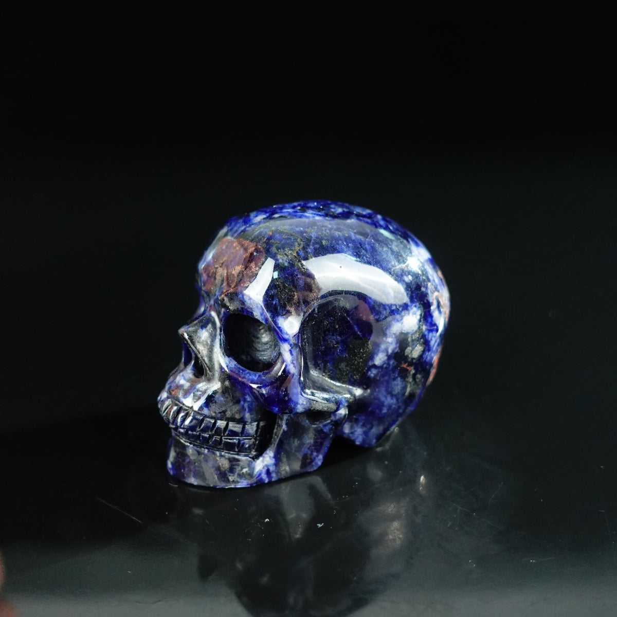 2.2" Sodalite Crystal Skull Carving - Unique Piece #SL06