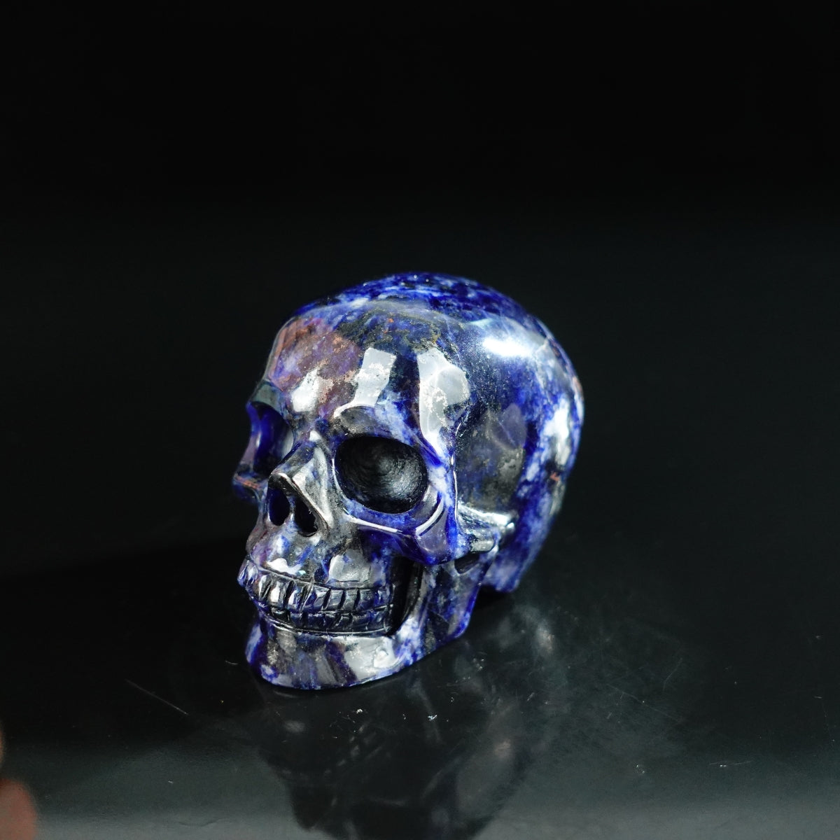 2.2" Sodalite Crystal Skull Carving - Unique Piece #SL06