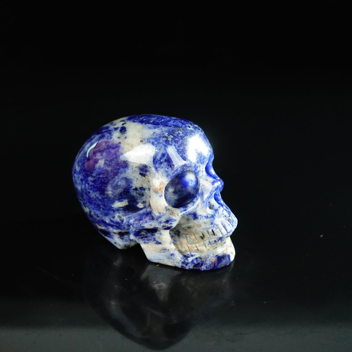2.2" Sodalite Crystal Skull Carving - Unique Piece #SL07