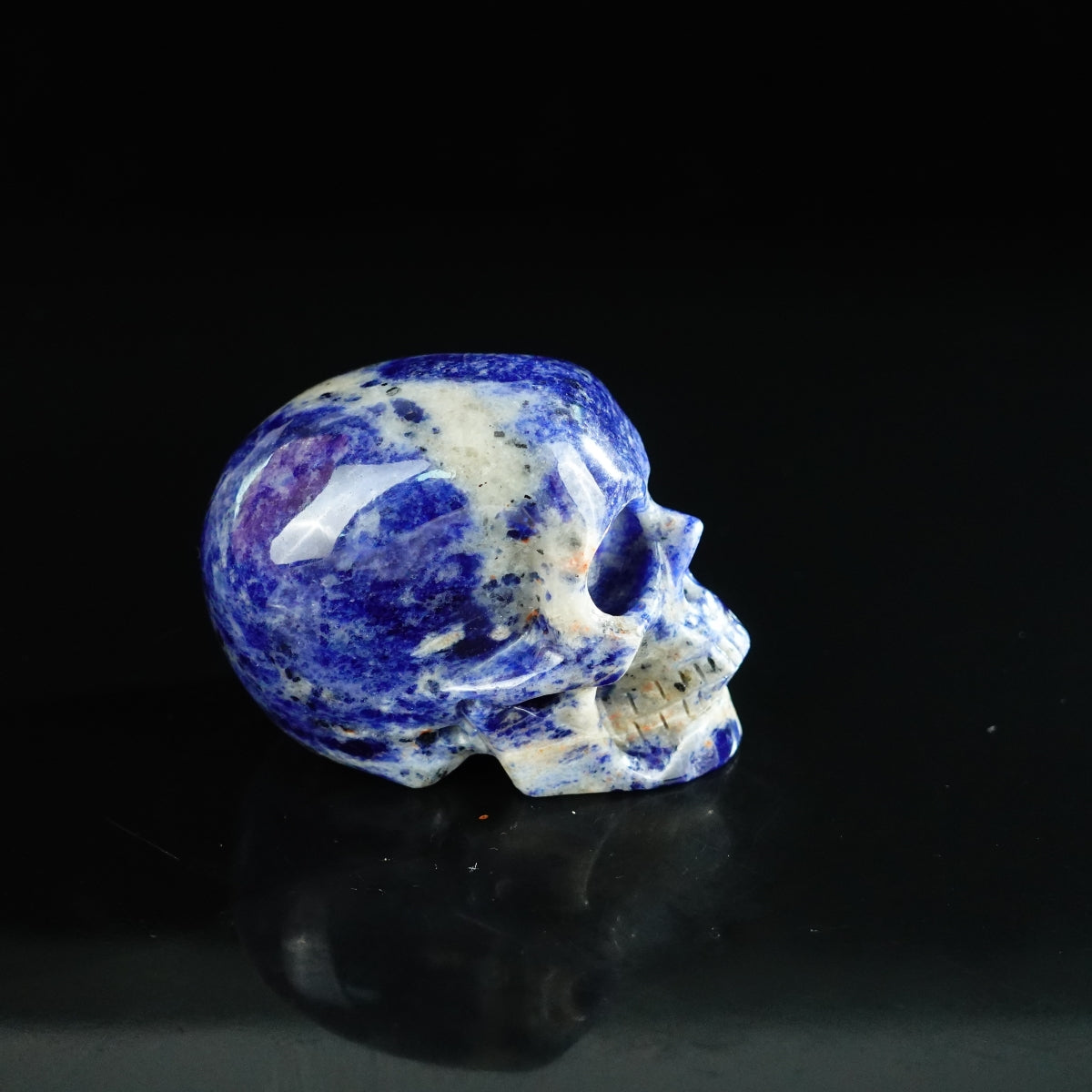 2.2" Sodalite Crystal Skull Carving - Unique Piece #SL07