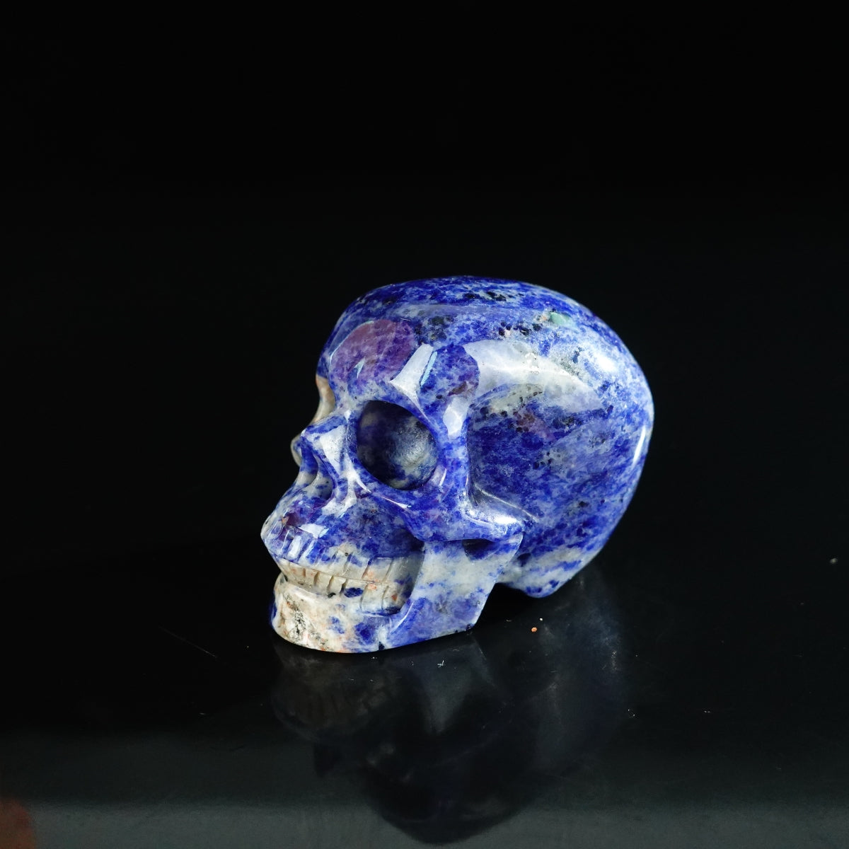 2.2" Sodalite Crystal Skull Carving - Unique Piece #SL07