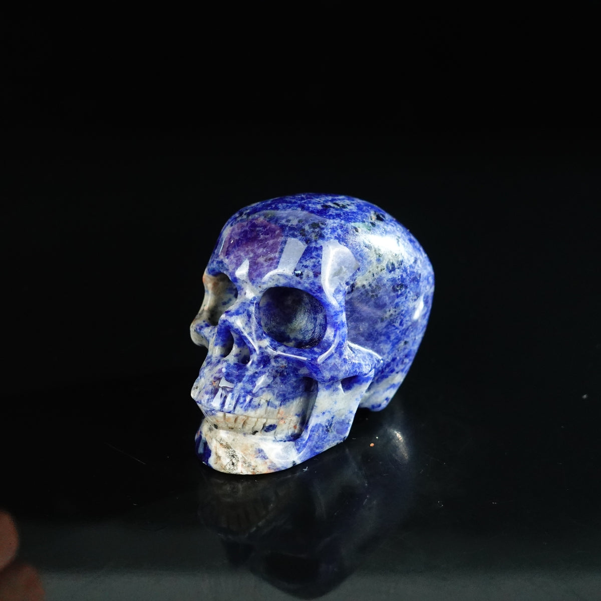 2.2" Sodalite Crystal Skull Carving - Unique Piece #SL07