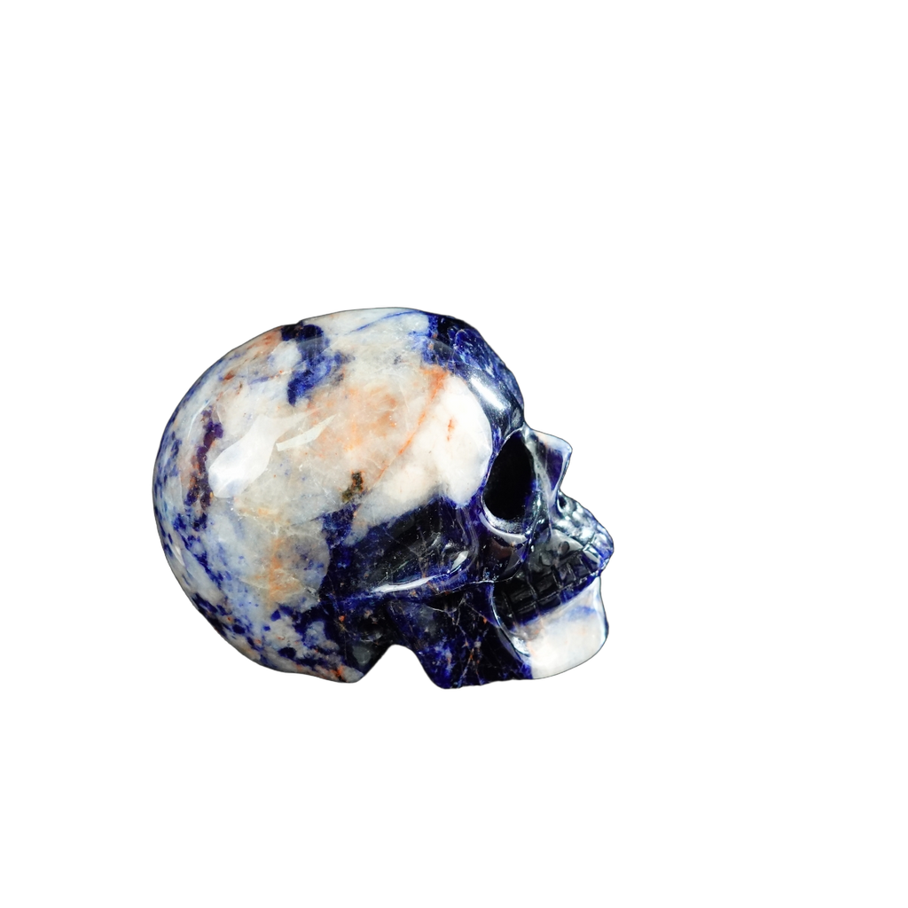2.2" Sodalite Crystal Skull Carving - Unique Piece #SL08