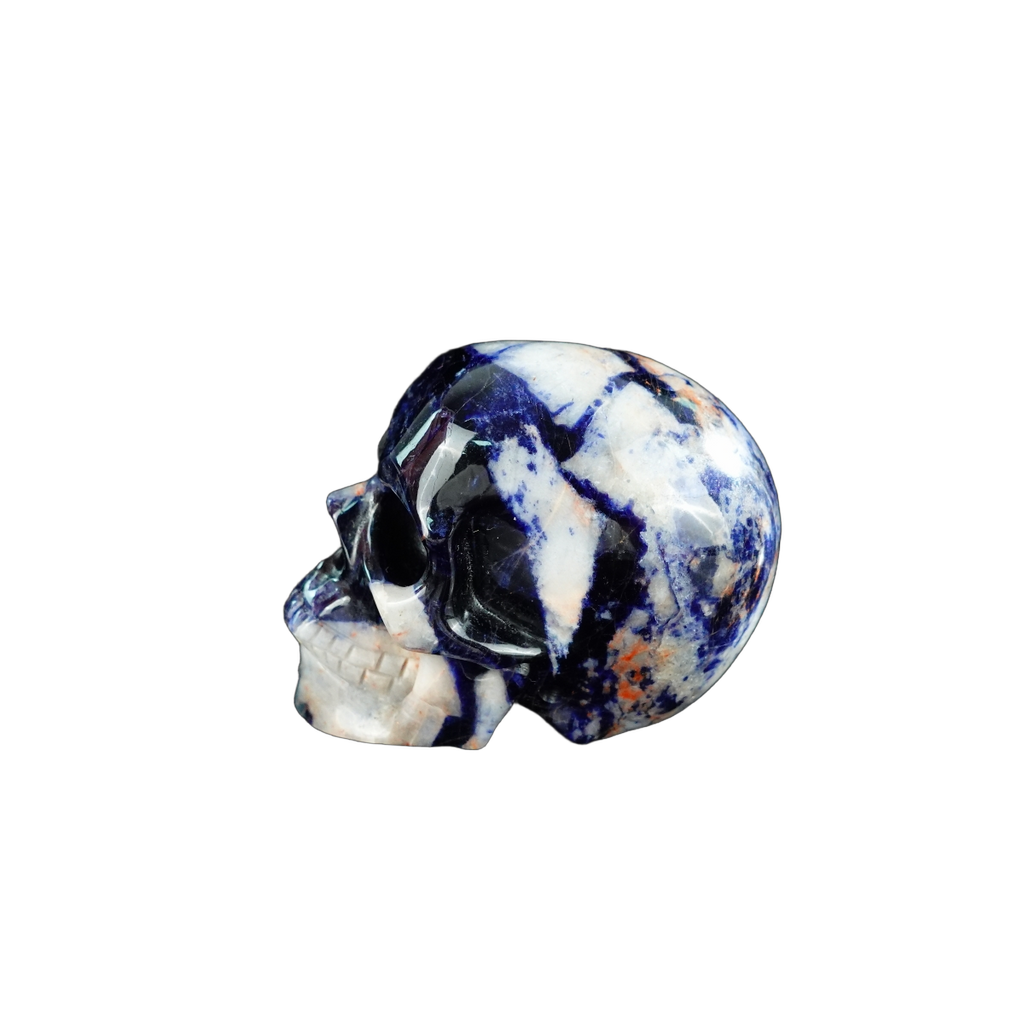 2.2" Sodalite Crystal Skull Carving - Unique Piece #SL08