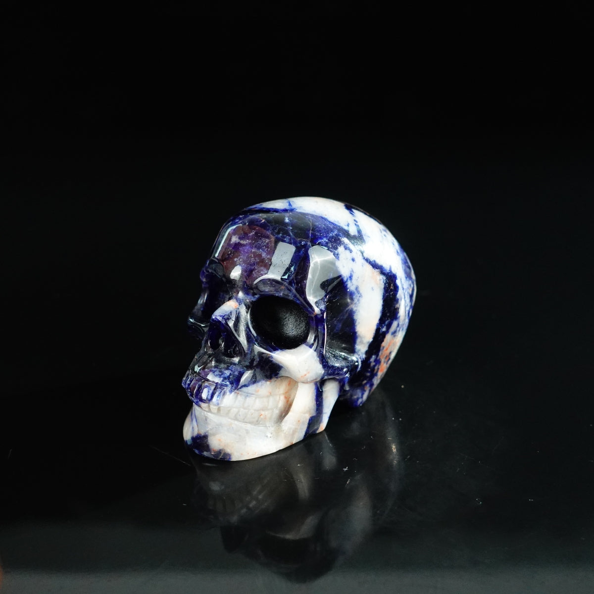 2.2" Sodalite Crystal Skull Carving - Unique Piece #SL08