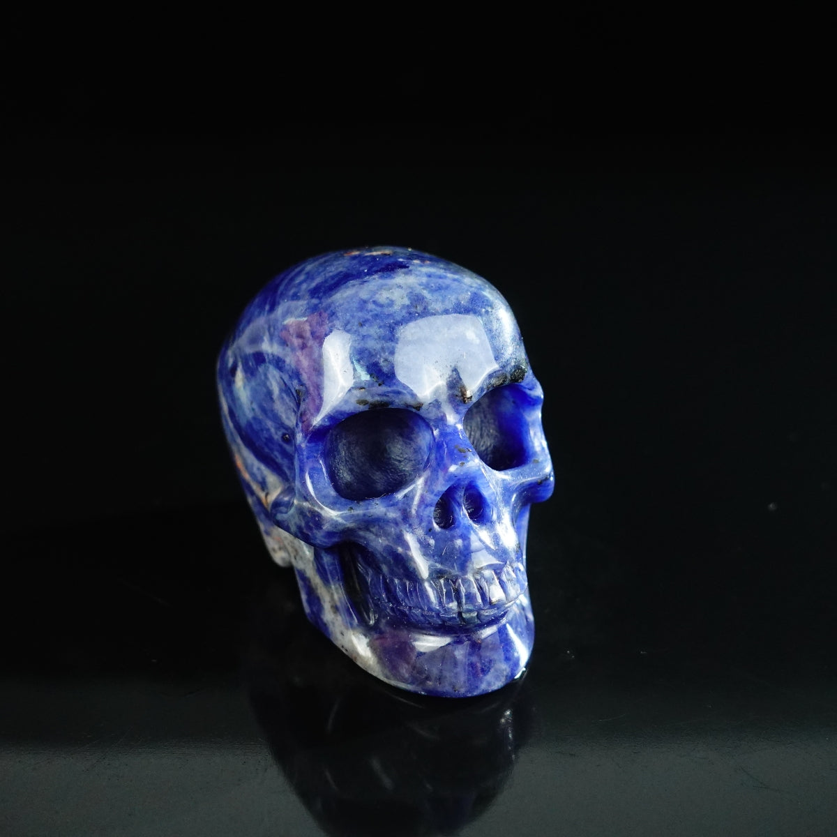2.2" Sodalite Crystal Skull Carving - Unique Piece #SL09