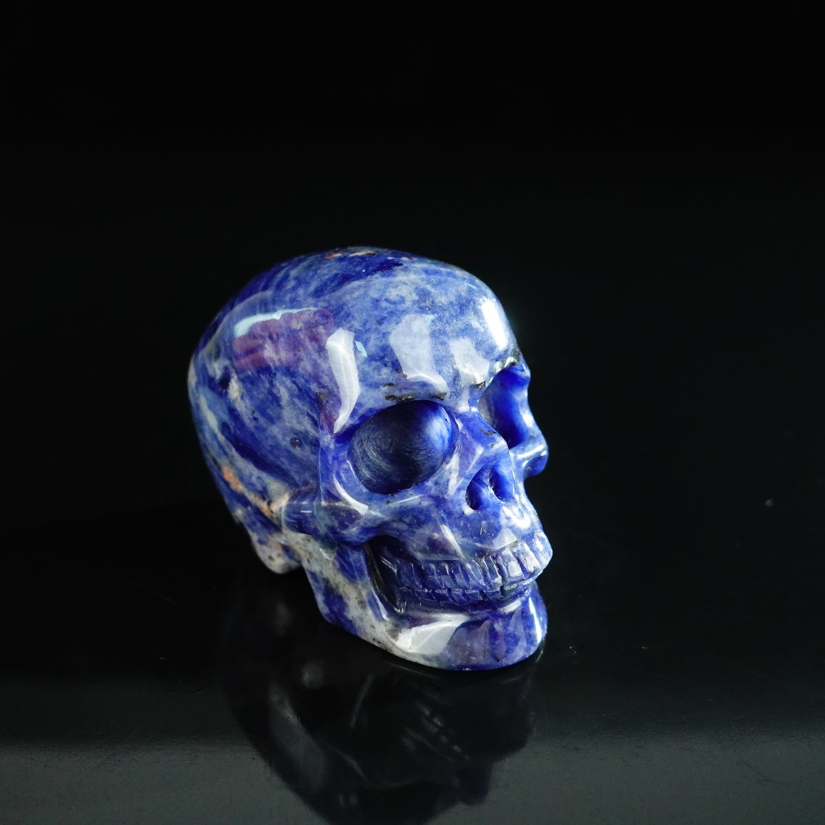 2.2" Sodalite Crystal Skull Carving - Unique Piece #SL09