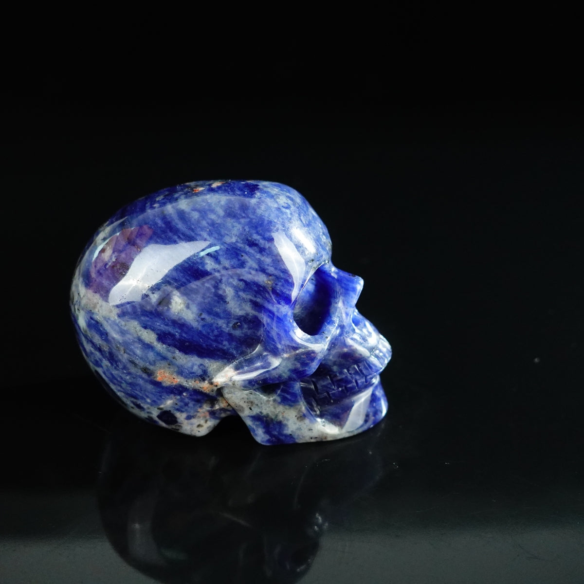 2.2" Sodalite Crystal Skull Carving - Unique Piece #SL09