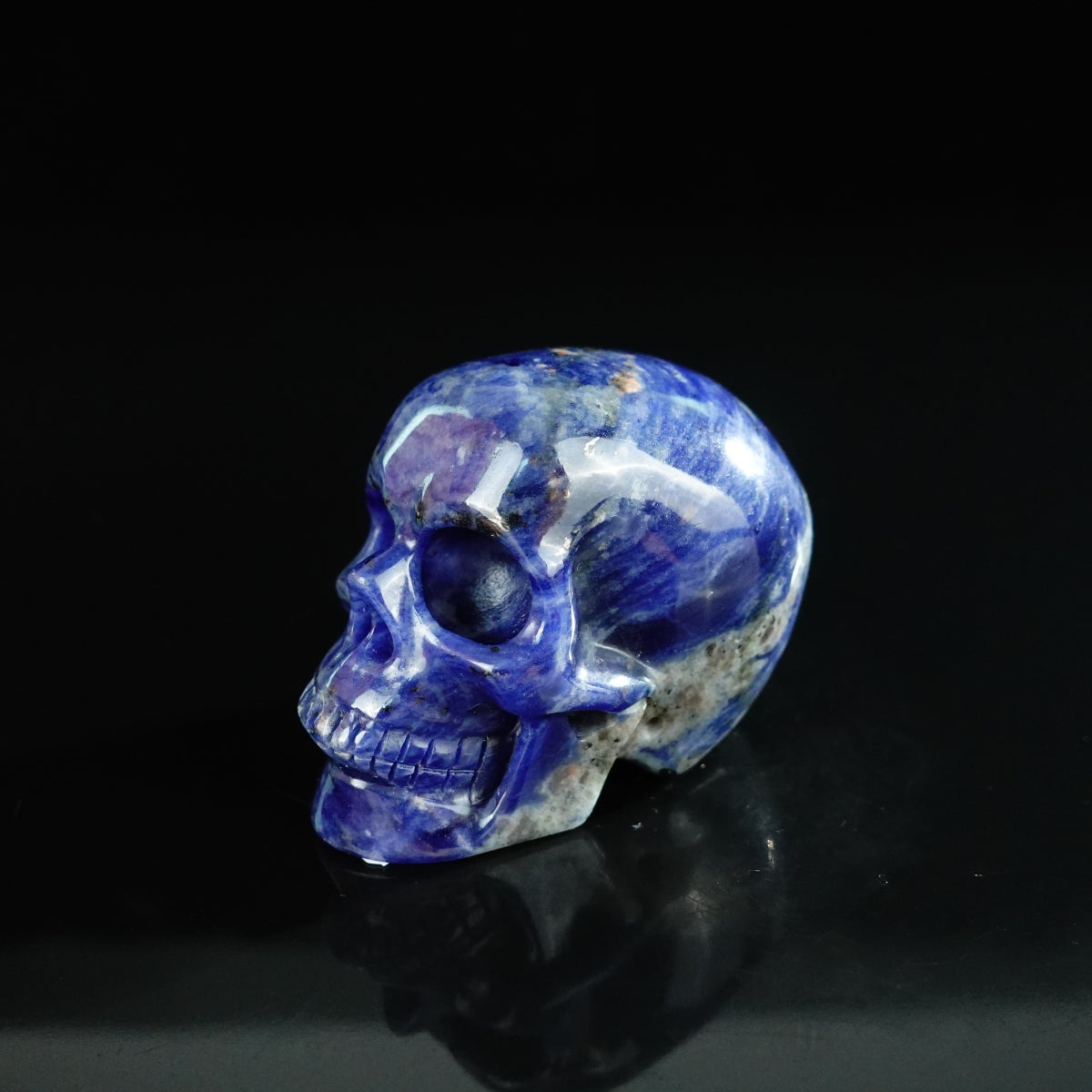 2.2" Sodalite Crystal Skull Carving - Unique Piece #SL09
