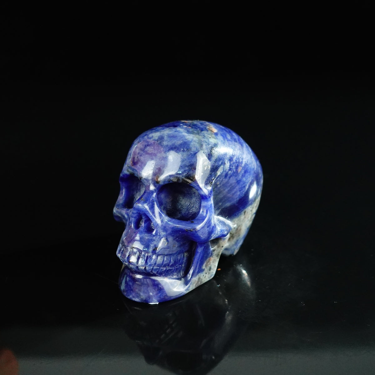 2.2" Sodalite Crystal Skull Carving - Unique Piece #SL09