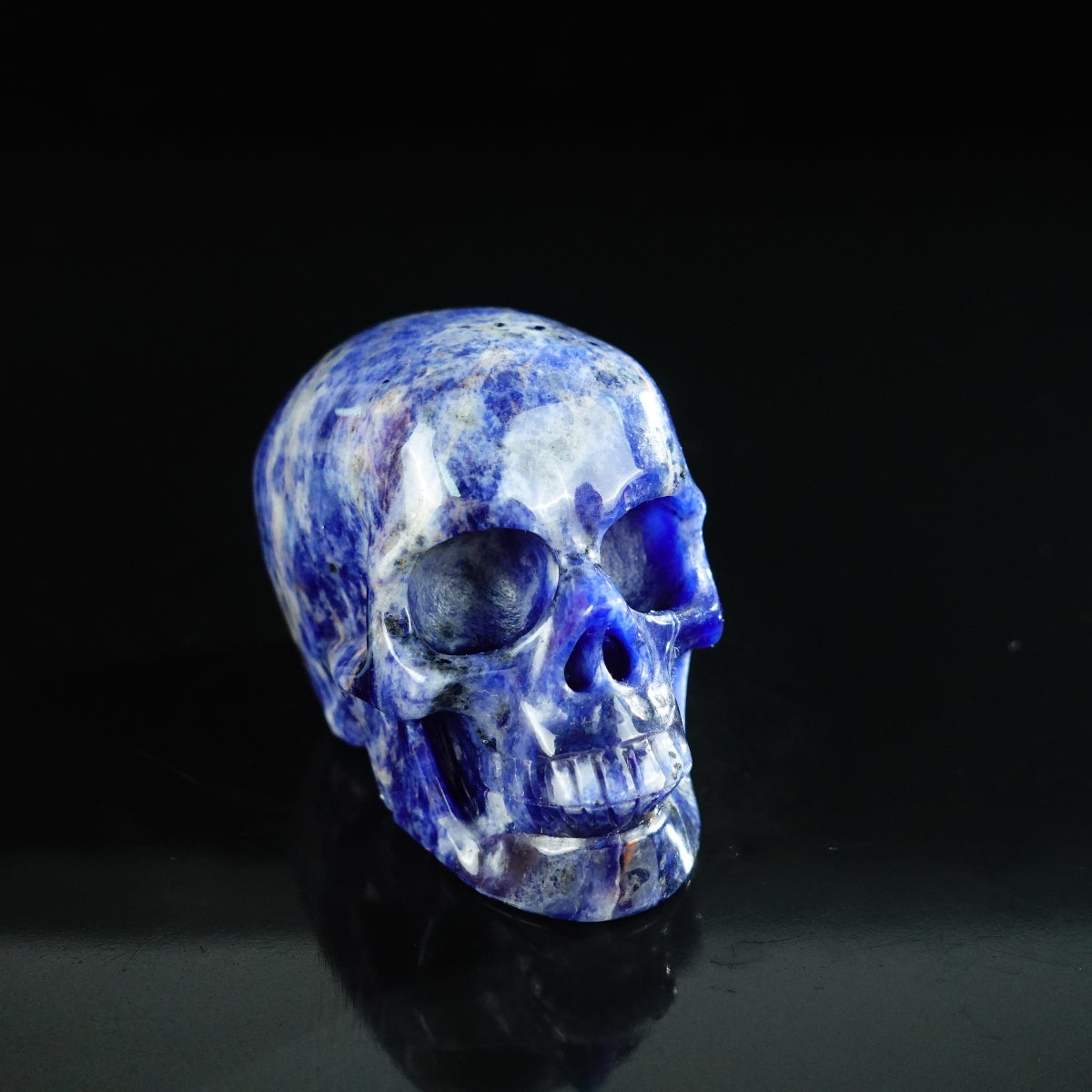 2.2" Sodalite Crystal Skull Carving - Unique Piece #SL10