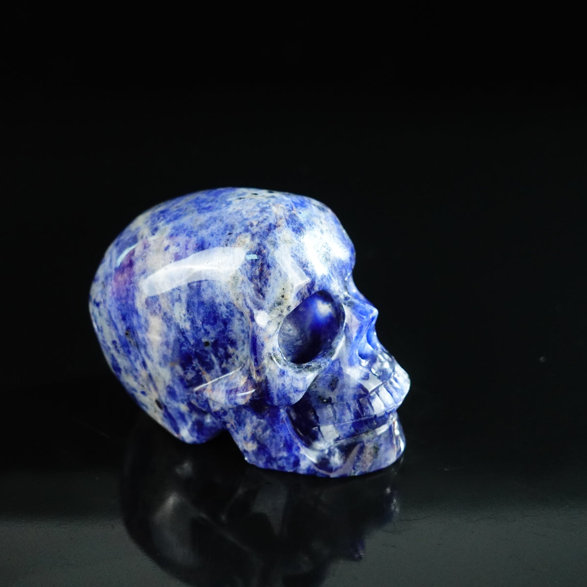 2.2" Sodalite Crystal Skull Carving - Unique Piece #SL10