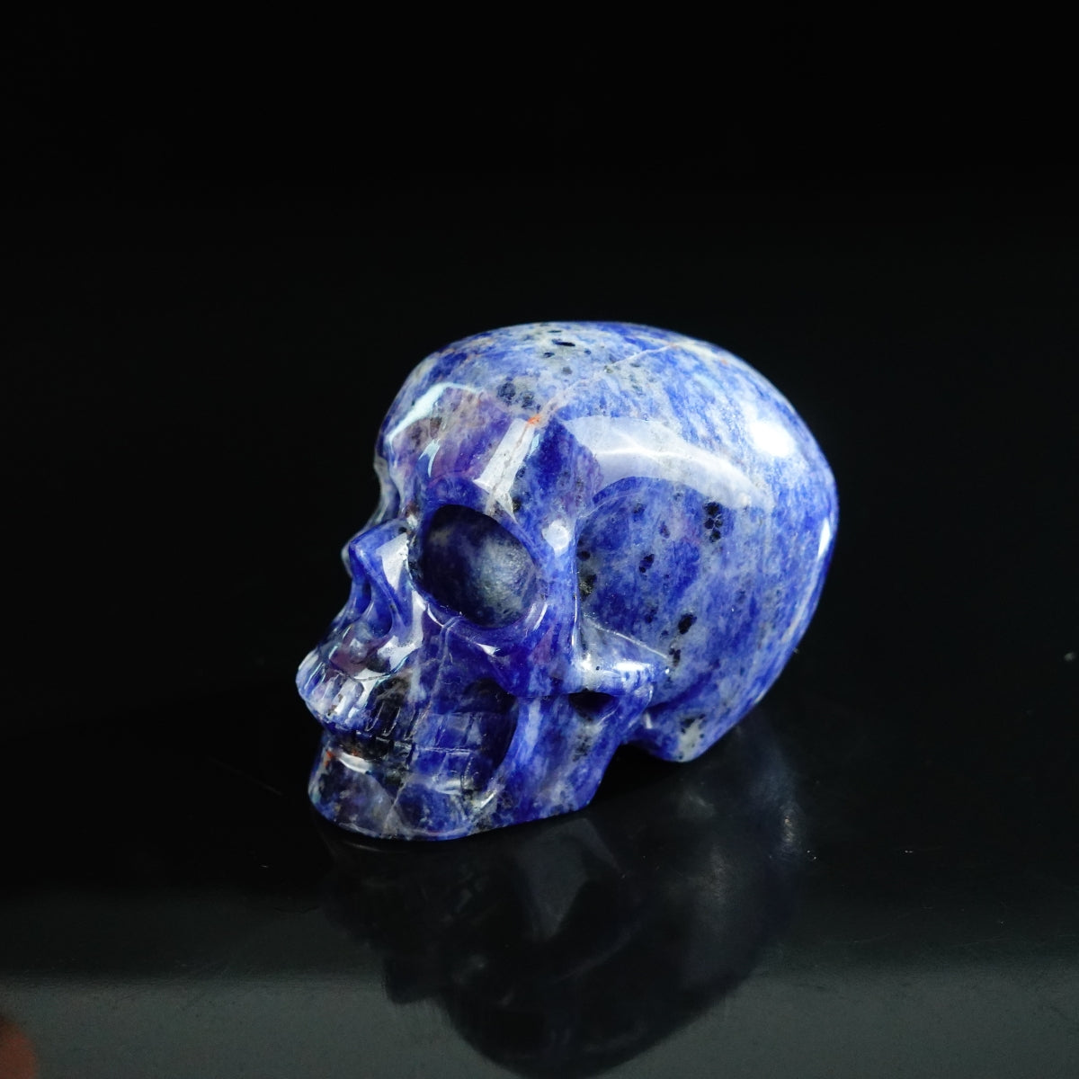 2.2" Sodalite Crystal Skull Carving - Unique Piece #SL10