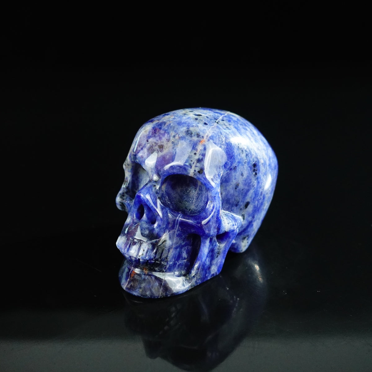 2.2" Sodalite Crystal Skull Carving - Unique Piece #SL10