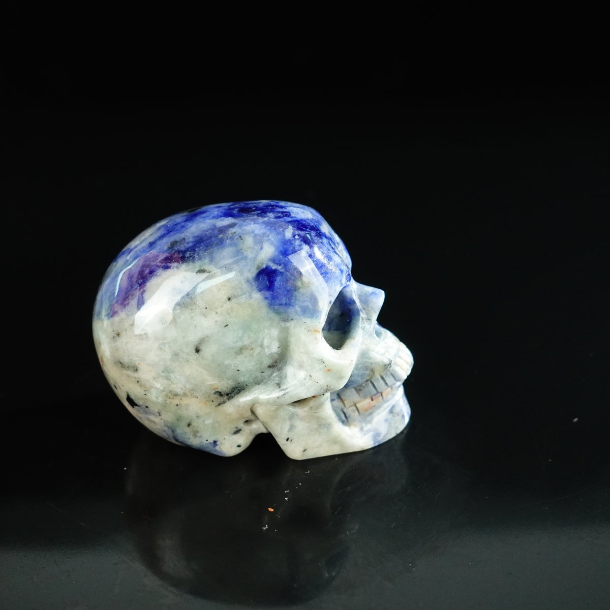 2.2" Sodalite Crystal Skull Carving - Unique Piece #SL11